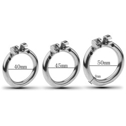 CockLock Cage de chasteté en métal Flat 2cm